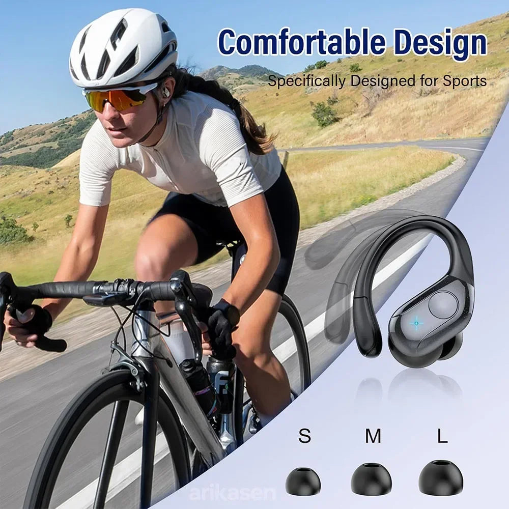 TWS Bluetooth V5 4 Headphones Wireless IPX7 Waterproof LED Digital