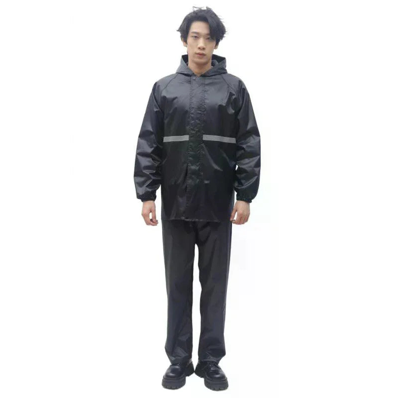 Hooded Coat Pant Rain Suit Women Men Outdoor Waterproof Gear Zpaxo