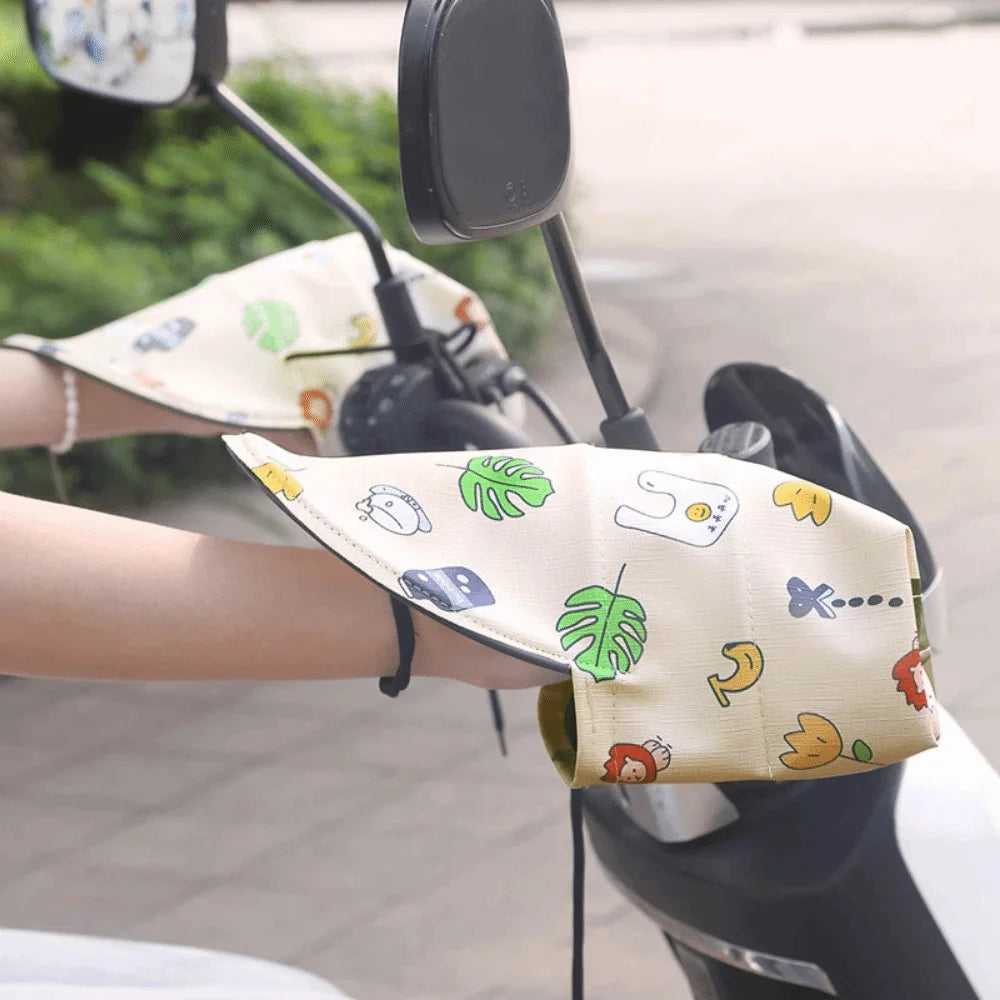 Breathable Motorcycle Handlebar Gloves Waterproof Sun Protection Electric Vehicle Grip Muffs Windproof UV Protection Zpaxo Style 4