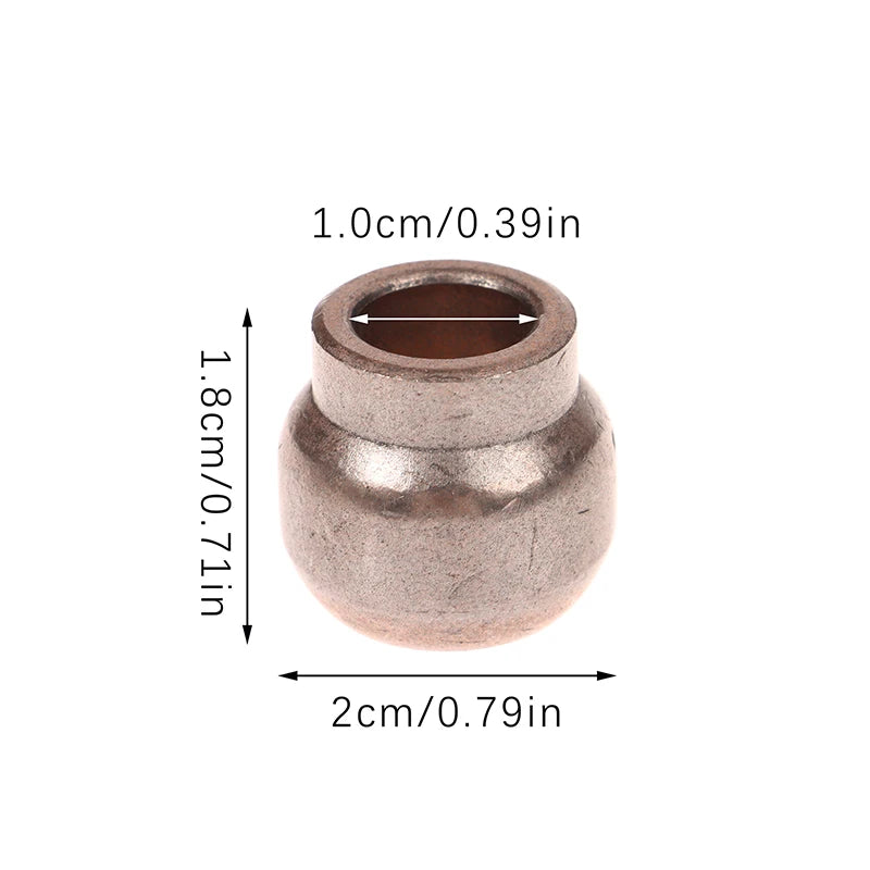 1Pc Slide Bushing 10mm Hole Shaft Iron Copper Alloy Bearing Bush 20mm Outer Spherical Washing Machine Fan Motor Rotor Stator Zpaxo