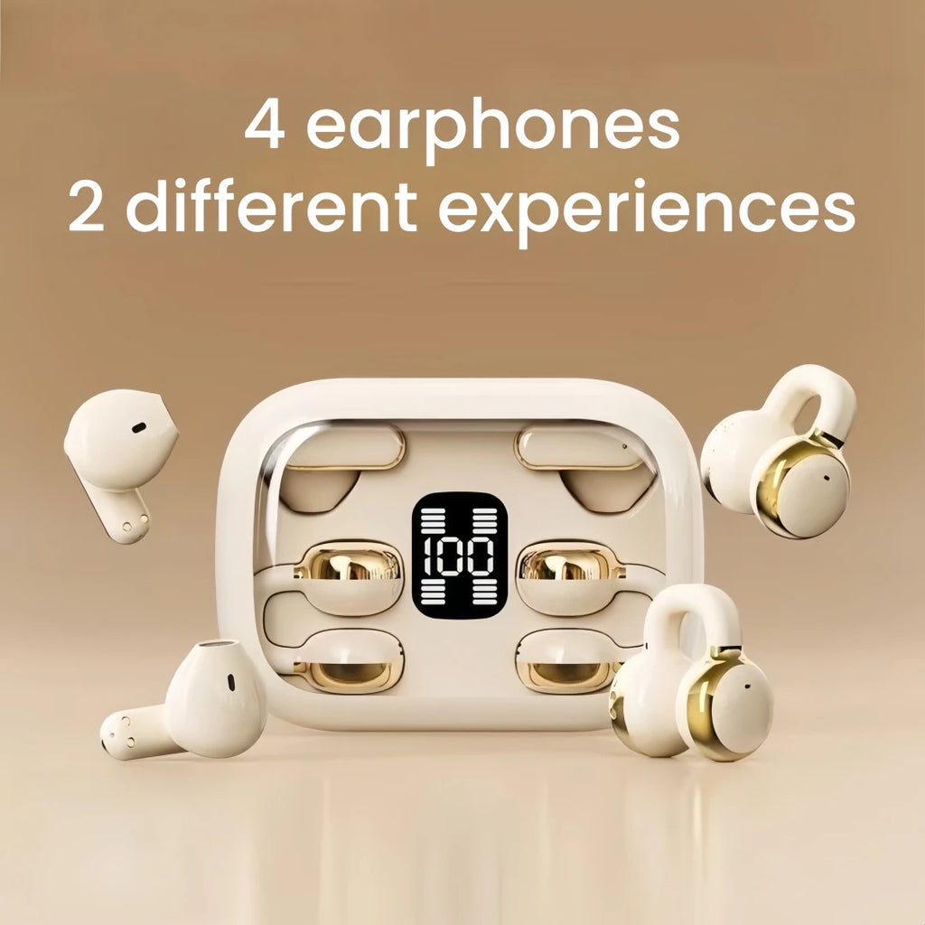 Couple Twins 2-in-1 4-pack Wireless Earphones Long Battery Life