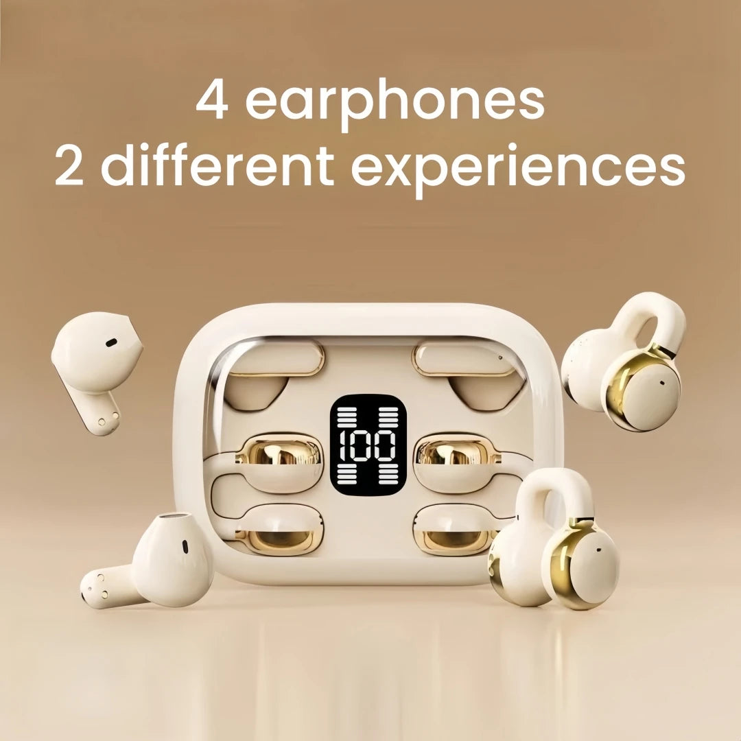 Couple Twins 2-in-1 4-pack Wireless Earphones Long Battery Life