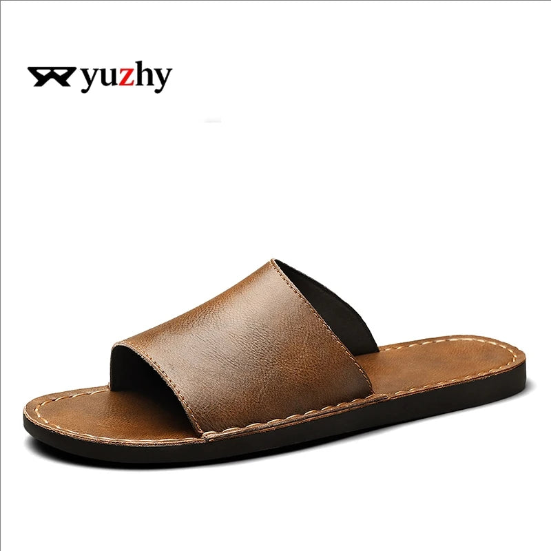 Men's Slippers Comfortable Lightweight Soft Sole Casual Slides Indoor