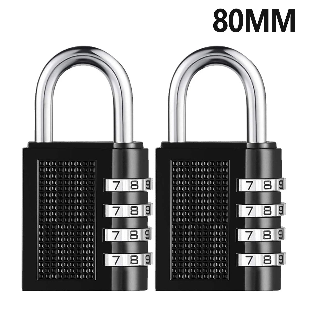 Zinc Alloy Padlock Digit Locker Lock Weatherproof Lock Americanism Outdoor Mechanical Lock For School Gym Locker/FenceHasp Secur Zpaxo 2pcs