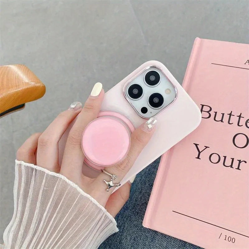 Foldable Magnetic Phone Holder 360 Rotating Grip Stand Finger Ring