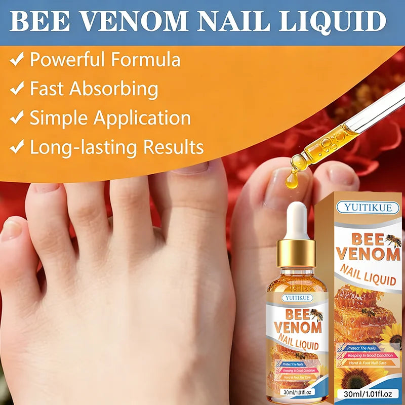 Bee Venom Nail Treatment Liquid – Moisturize & Protect Nails 30ml Nail Treatment Oil Zpaxo