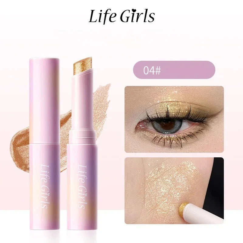 Watery Jelly Eyeshadow Stick Multi-color Pearlescent Glitter Zpaxo A-04