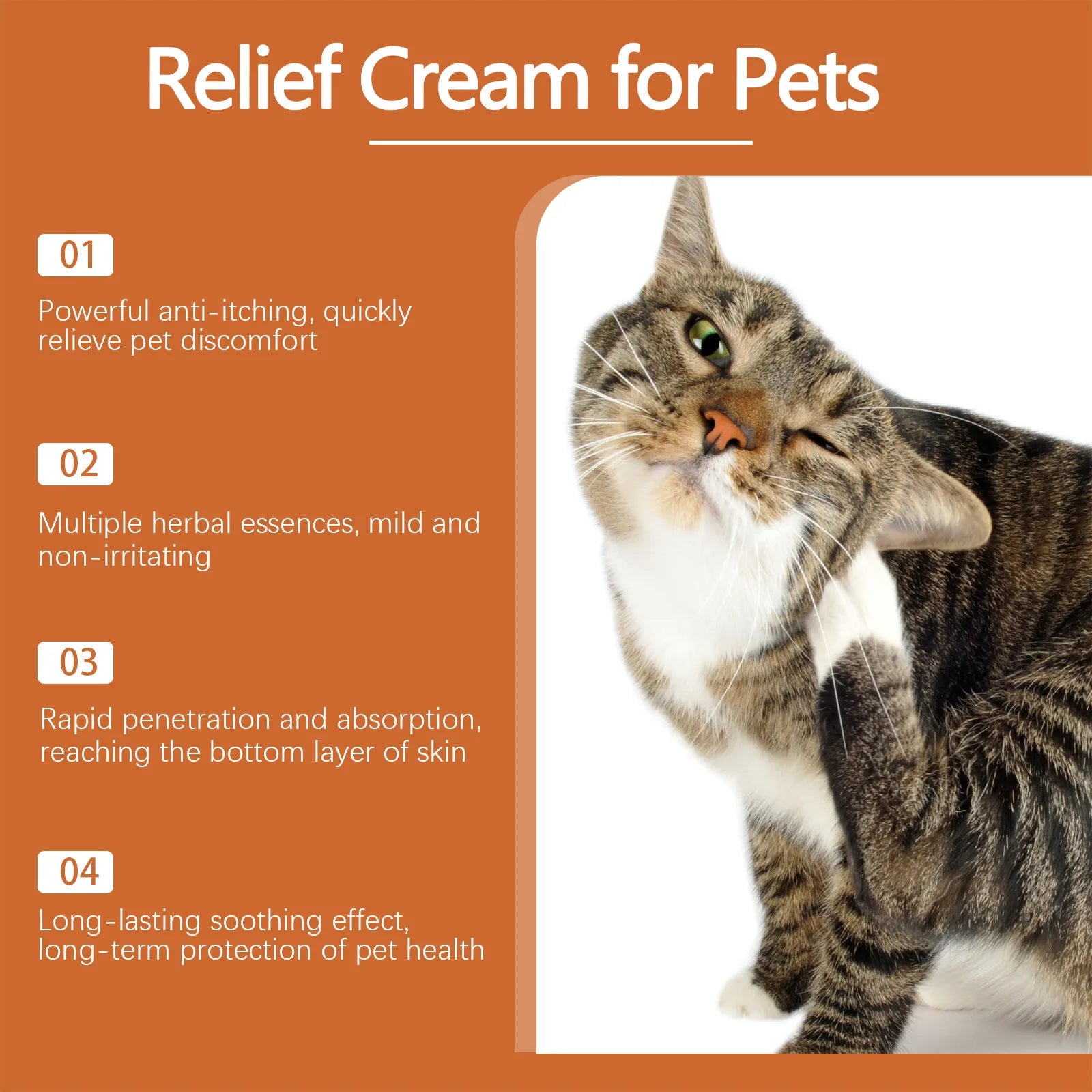 Yegbong New Pet Antiitch Antiallergic Cream Antipruritic Skin Soothing Recovery Care Restoring Repairing Herbal Nourishing Cream Zpaxo