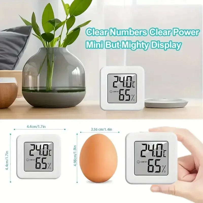 Indoor Mini Temperature and Humidity Meter, Bedroom Temperature Meter, Portable Electronic Digital Display, Humidity and Tempera Zpaxo