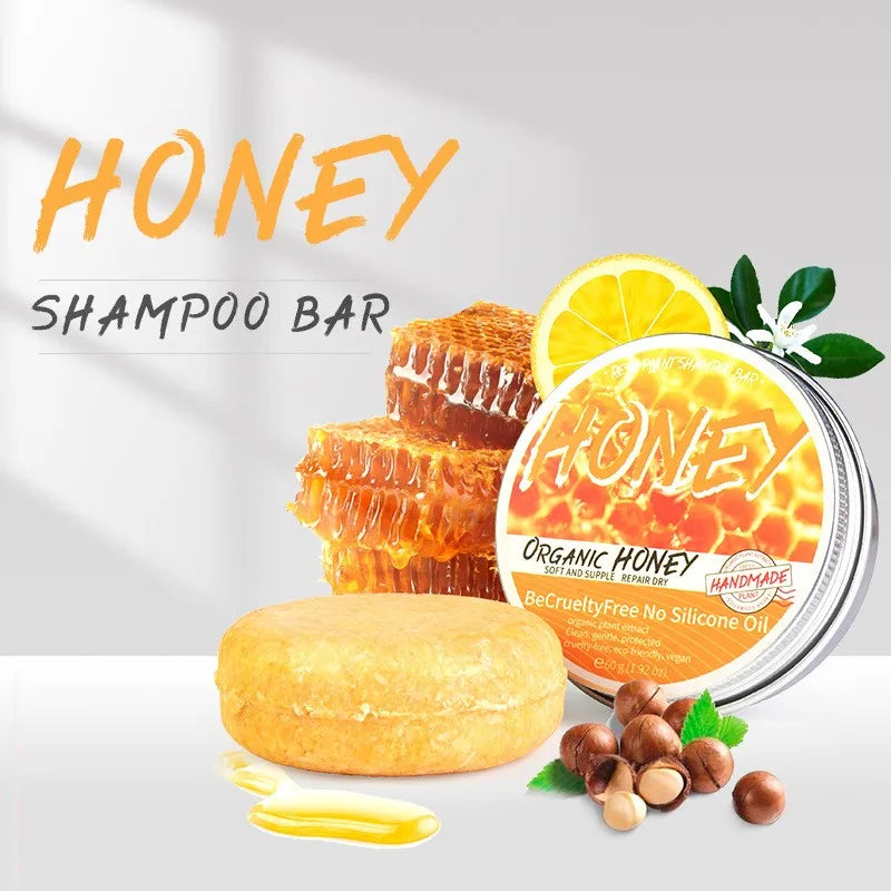 Natural Honey Shampoo Bar – Dandruff & Oil Control Honey Shampoo Bar Zpaxo