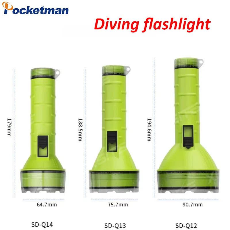 POCKETMAN 2000 Lumen Scuba Diving Torch – IP8 Waterproof LED