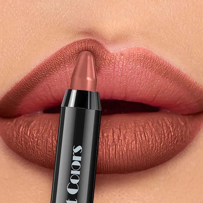 1PC 8 Colors Velvet Matte Lipsticks Pencil Waterproof Long Lasting Sexy Red Lip Stick Non-Stick Cup Makeup Lip Tint Pen Cosmetic Zpaxo