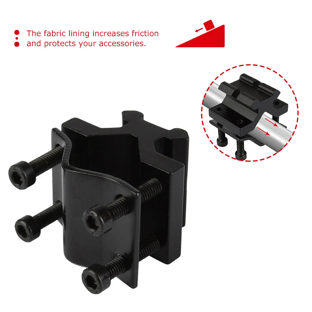Multi-purpose Hunting Butterfly Clip Pipe Clamp Tactical Flashlight Bracket Flashlight Torch Clip Holder Hunting Accessories Zpaxo