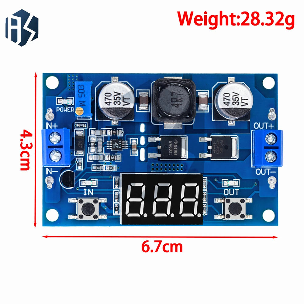 LTC1871 100W Boost Converter Module Digital Voltmeter 3-35V Input 3 Zpaxo