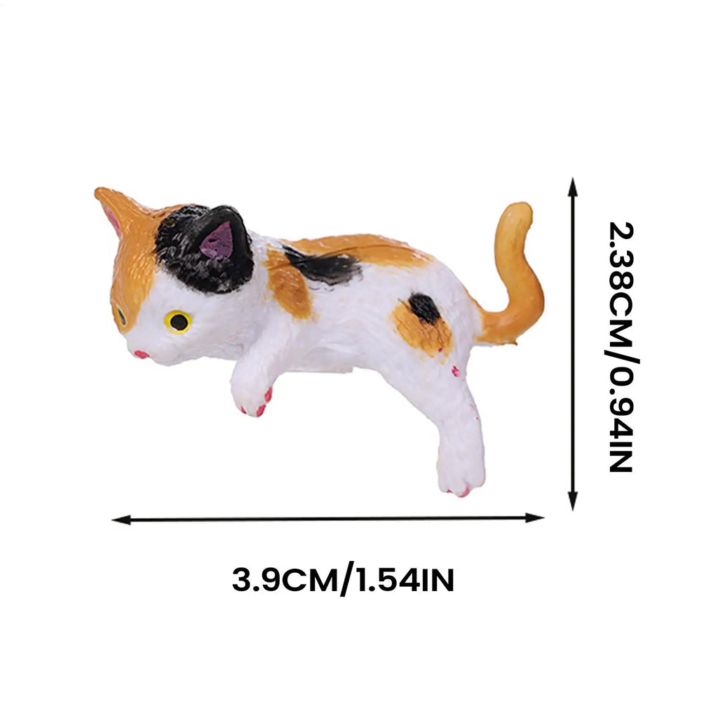 Cute Kitten Decoration Creative Sleeping Cat Doll Home Ornaments Toys Cat for Car Computer Bedroom Office Adorable Gifts Zpaxo