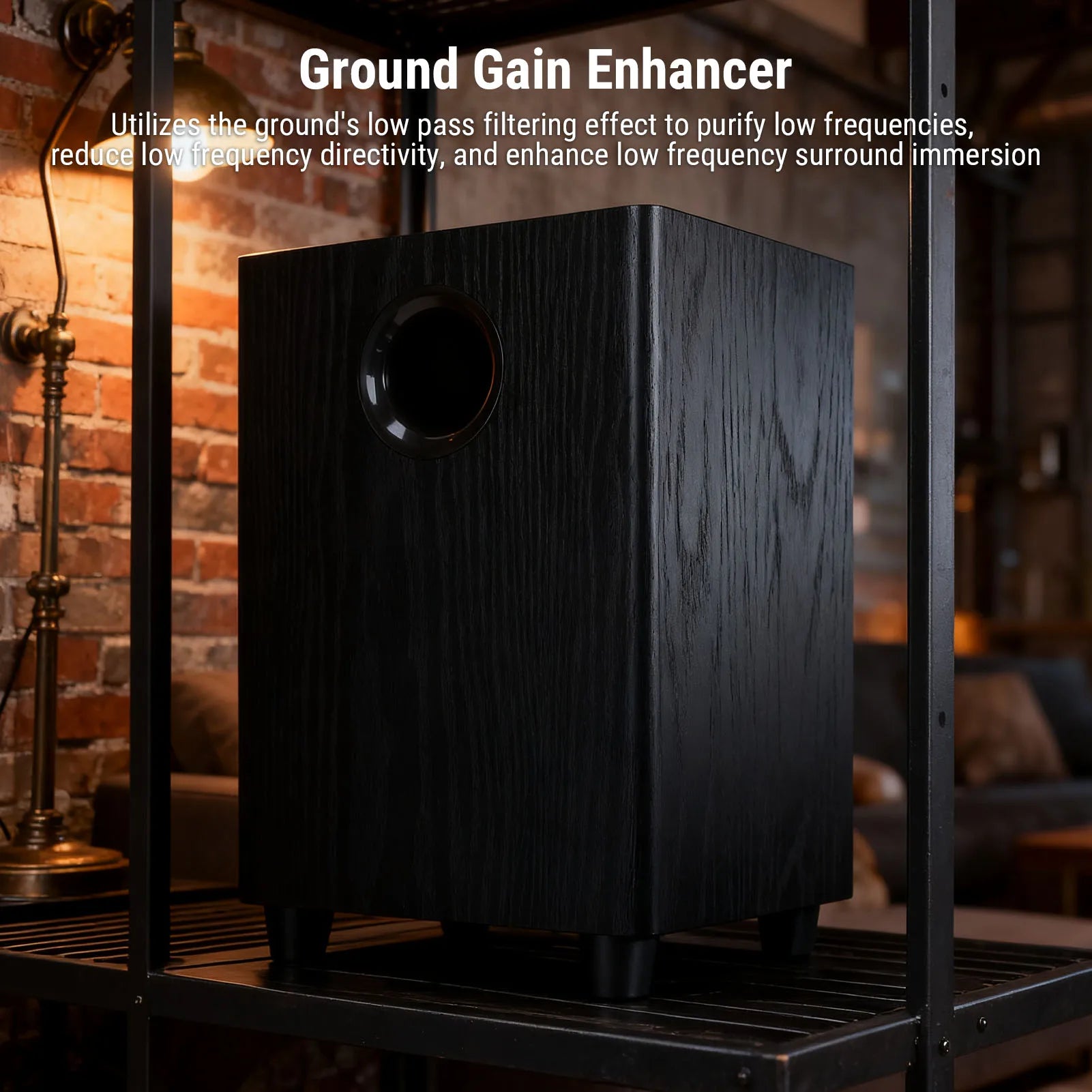 100W Home Subwoofer Independent Passive Speaker Plug Play Theater