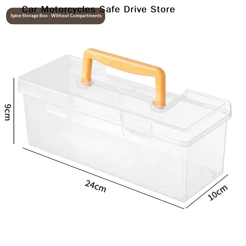 Professional Plastic Tool Organizer Transparent Parts Storage