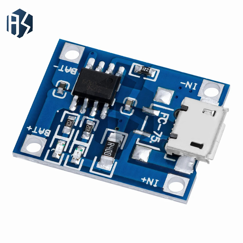 TP4056 5V 1A USB Li-ion Battery Charger Module, Dual Function Charging Board Without Protection Circuit Zpaxo
