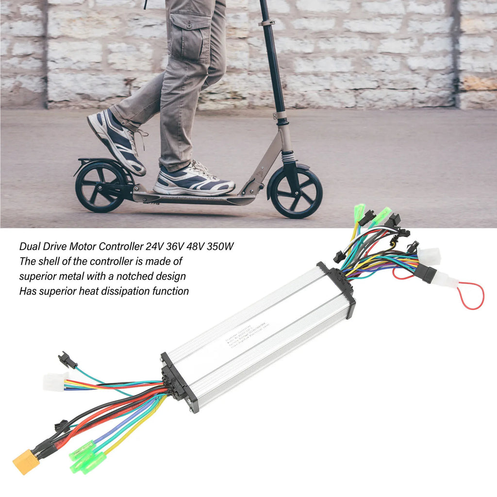 24V 36V 48V 350W Electric Scooter Motor Dual Drive Controller