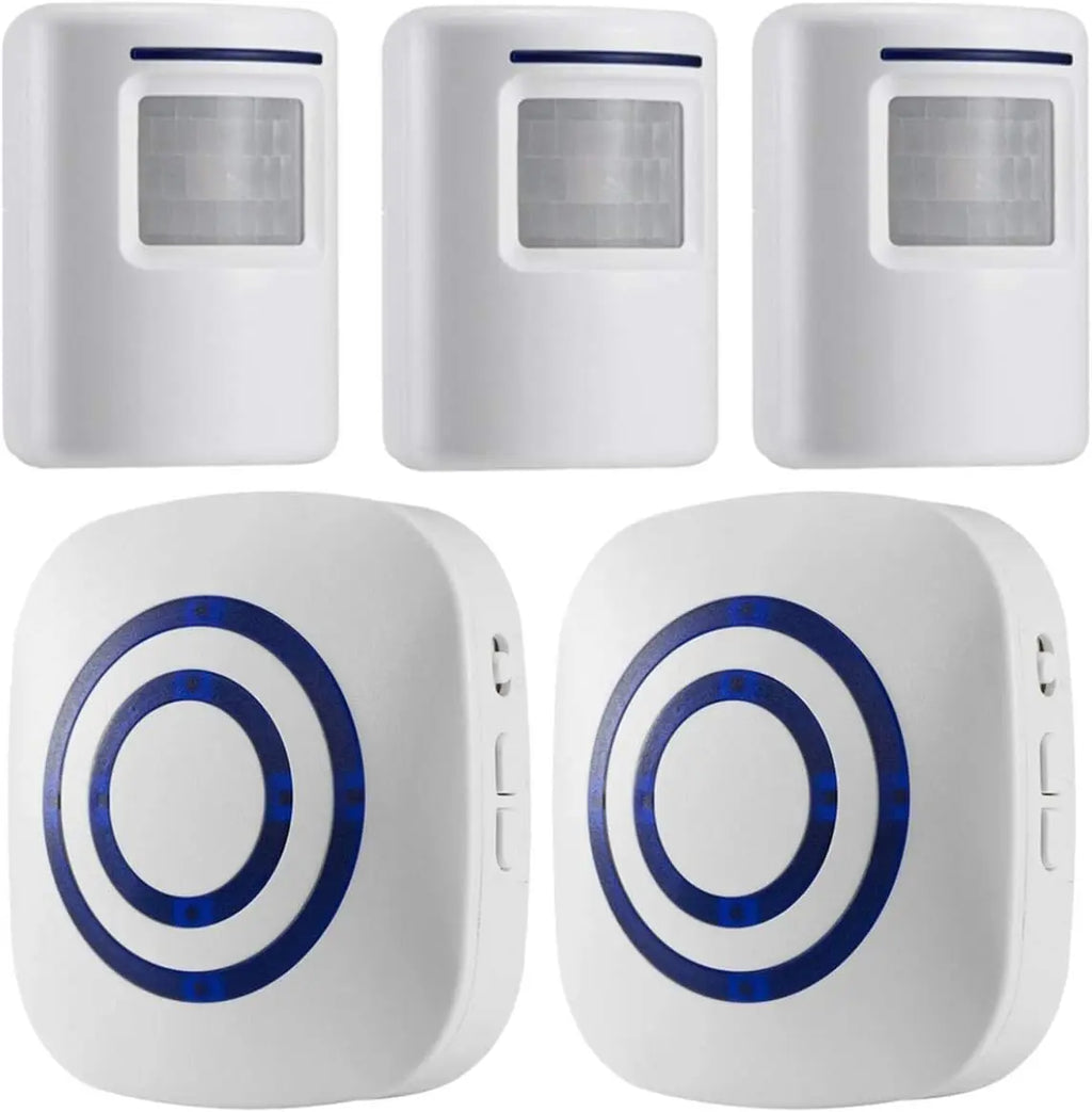 Fine Passage Alarm, Wireless Alarm System with Motion Sensor, Access Speed, Motion Bell with 38 Ringtones, Driveway Alarm Zpaxo