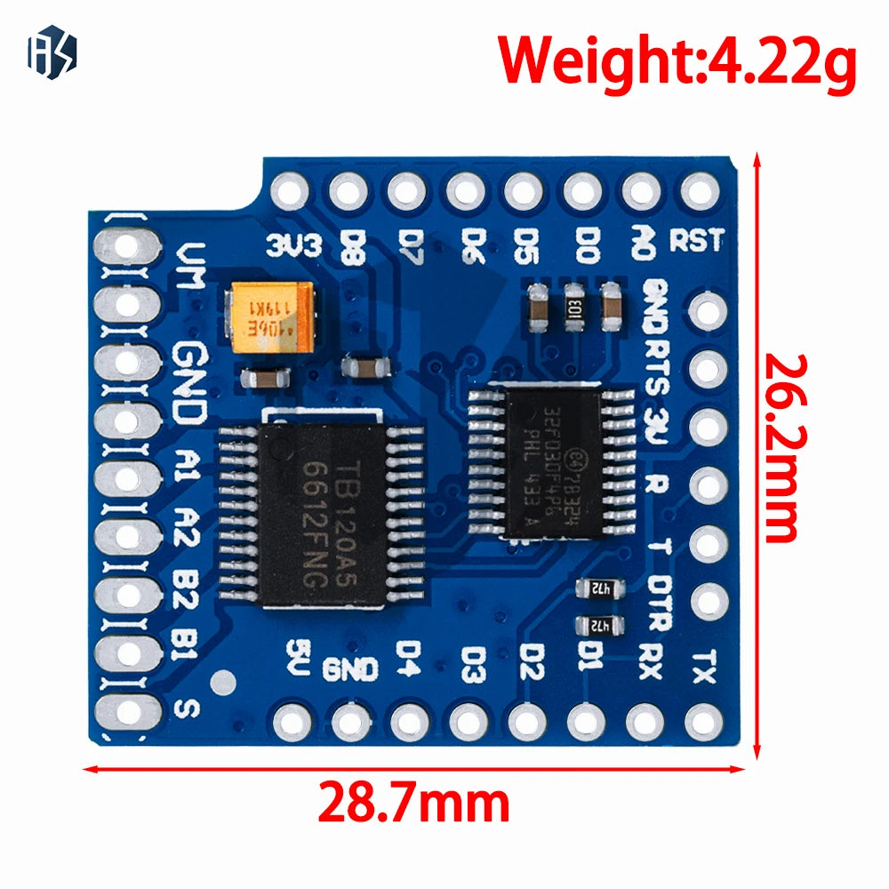 D1 Mini I2C Dual Motor Driver TB6612FNG V1.0.0 Motor Drive Module for Wemos for Arduino Zpaxo
