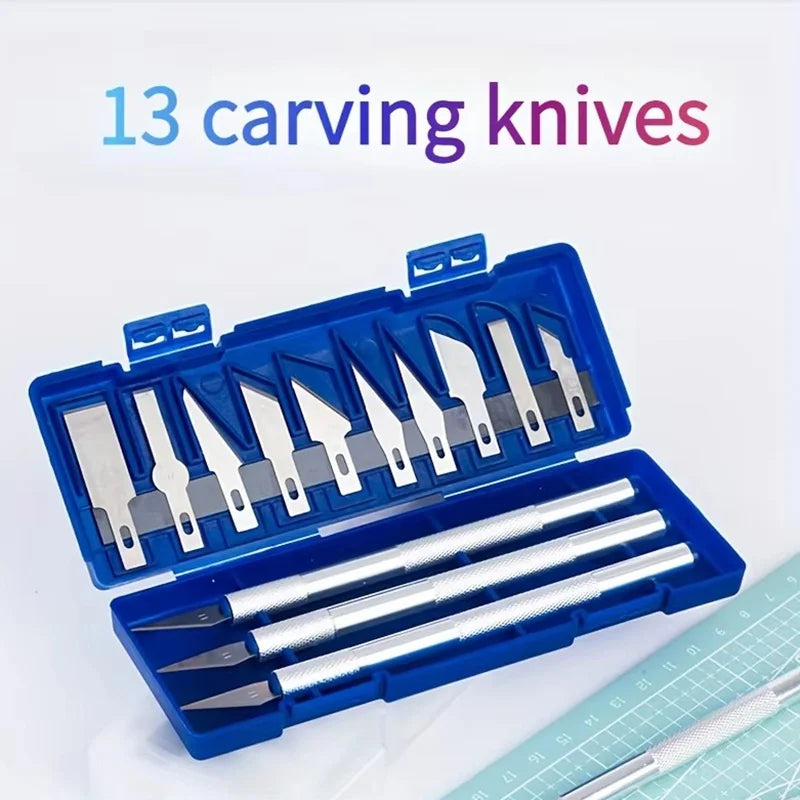Aluminum Alloy Carving Knife Tool Metal Pen Art Seal Paper-cut Model