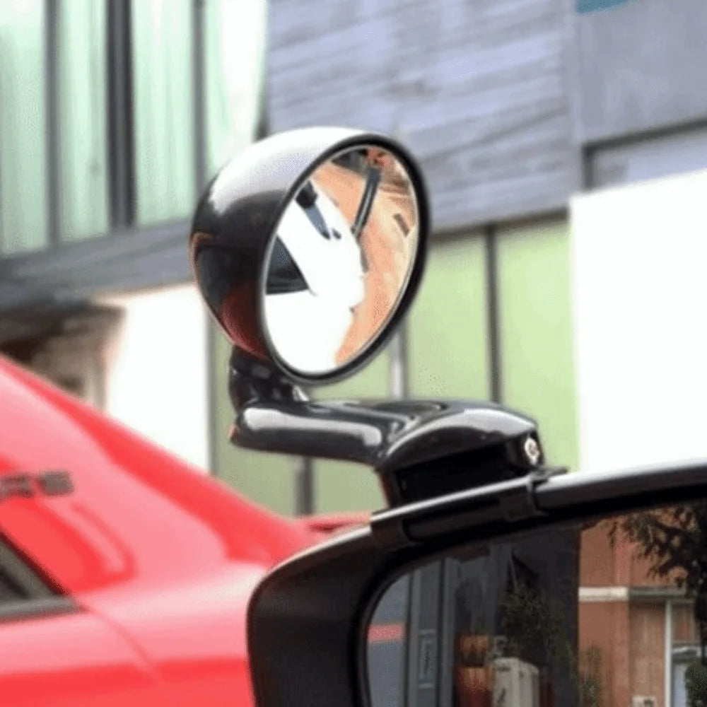 Round Convex Blind Spot Car Mirror 360 Degree Adjustable Design Zpaxo