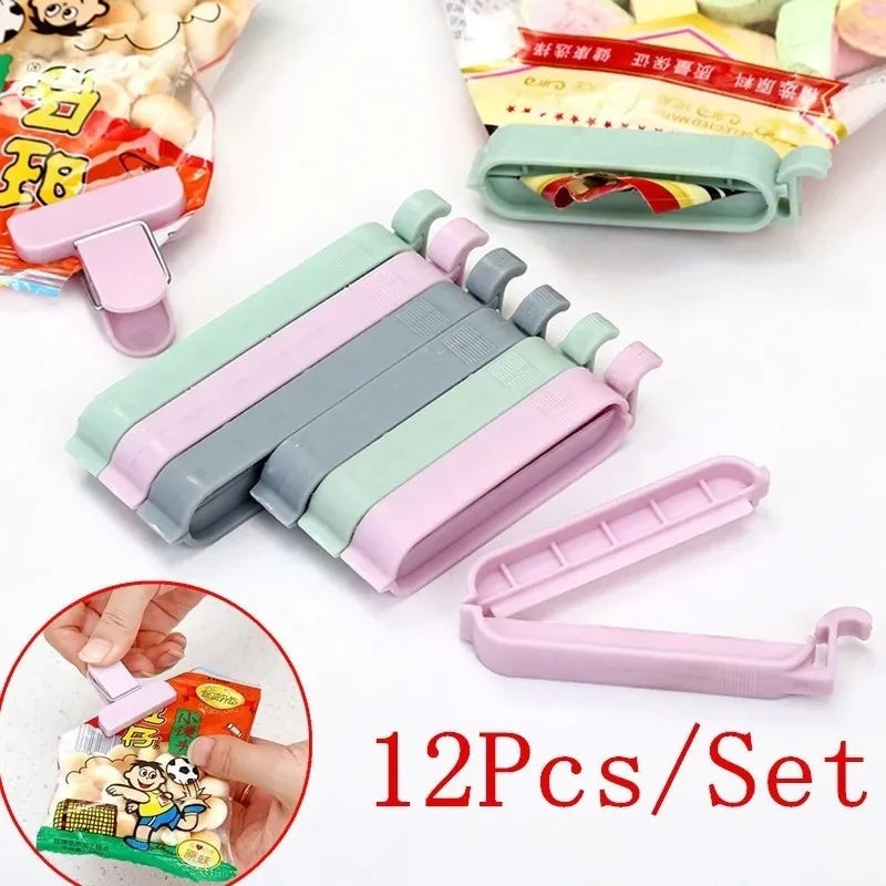 Reusable Food Bag Clips Airtight Storage Kitchen Organization