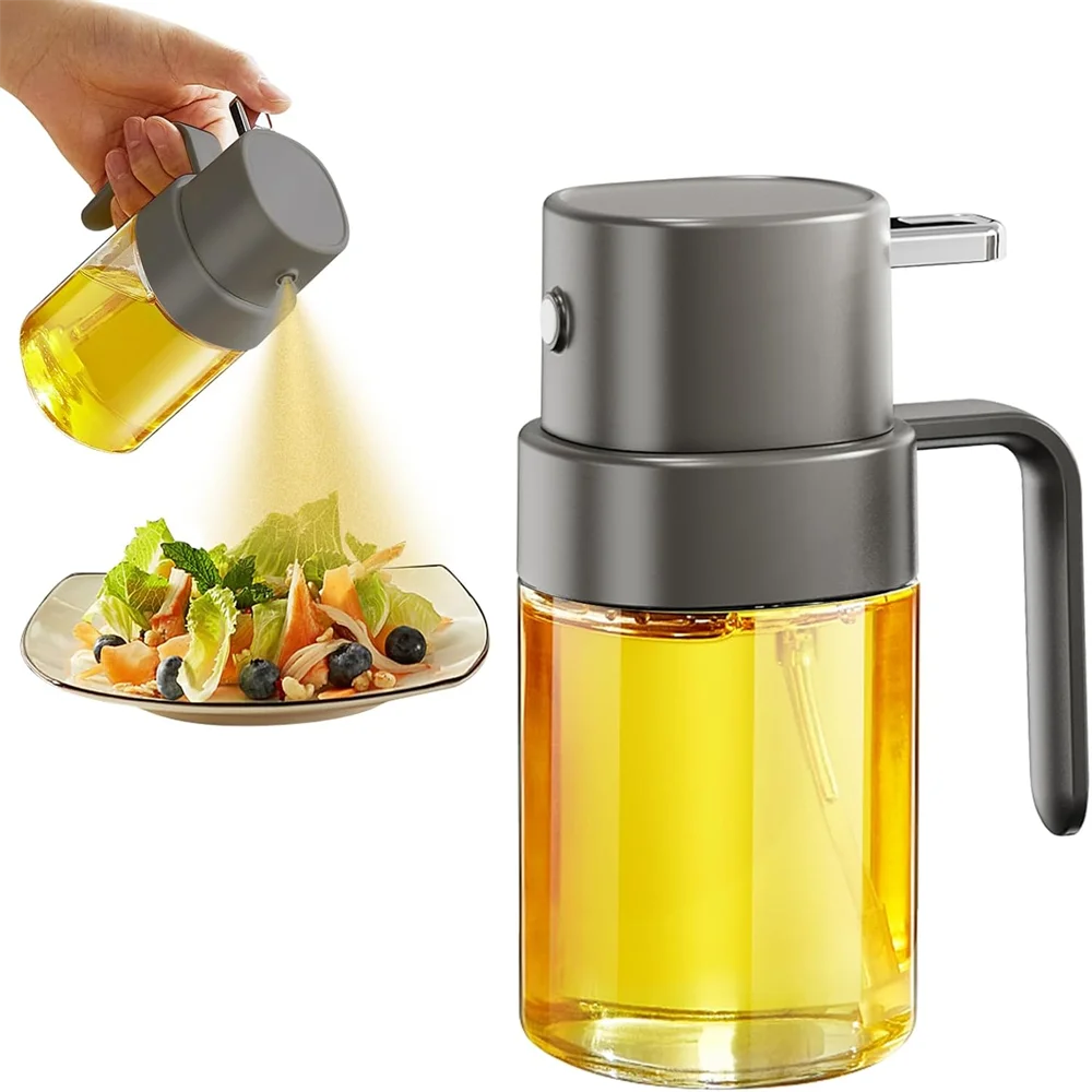 Oil Spray Bottle Atomizing Dispenser Pot Air Frying Pan Kitchen Zpaxo GRAY