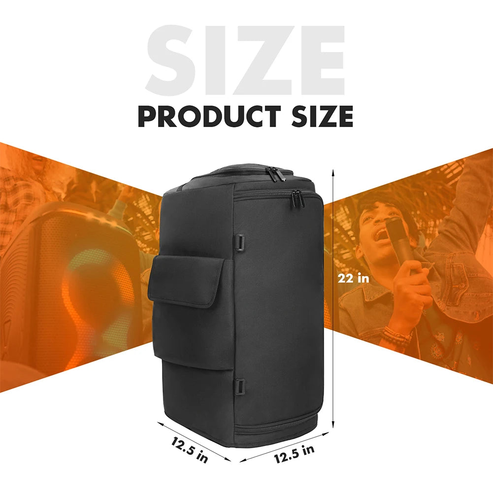 Party Speaker Dust Cover Mic Pocket Double-sided Storage Bag