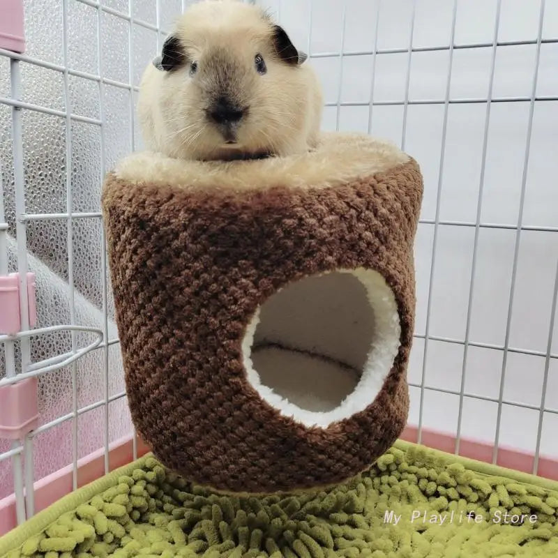 Hamster Hanging Hammock Warm Bed Plush House Hideout Cage Accessory