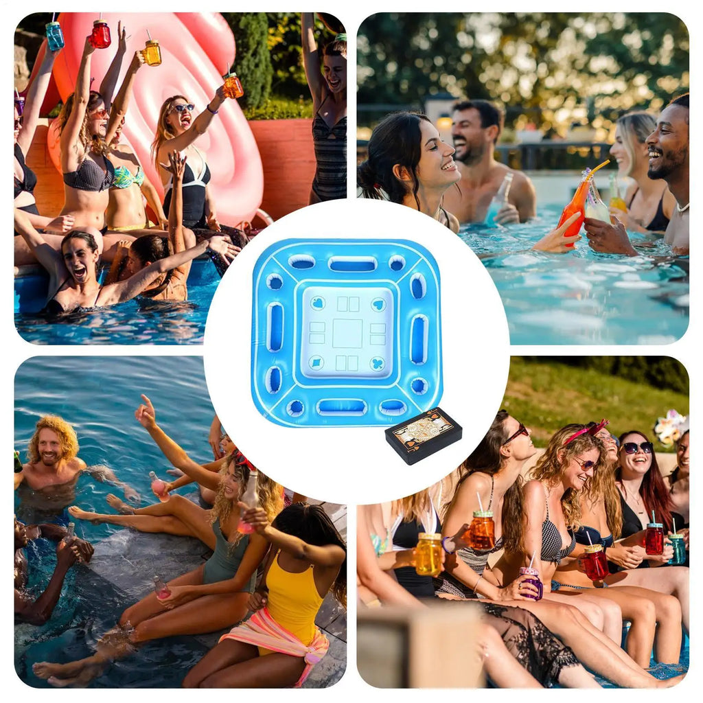 Floating Pool Table Portable Weather-resistant Inflatable Swimming