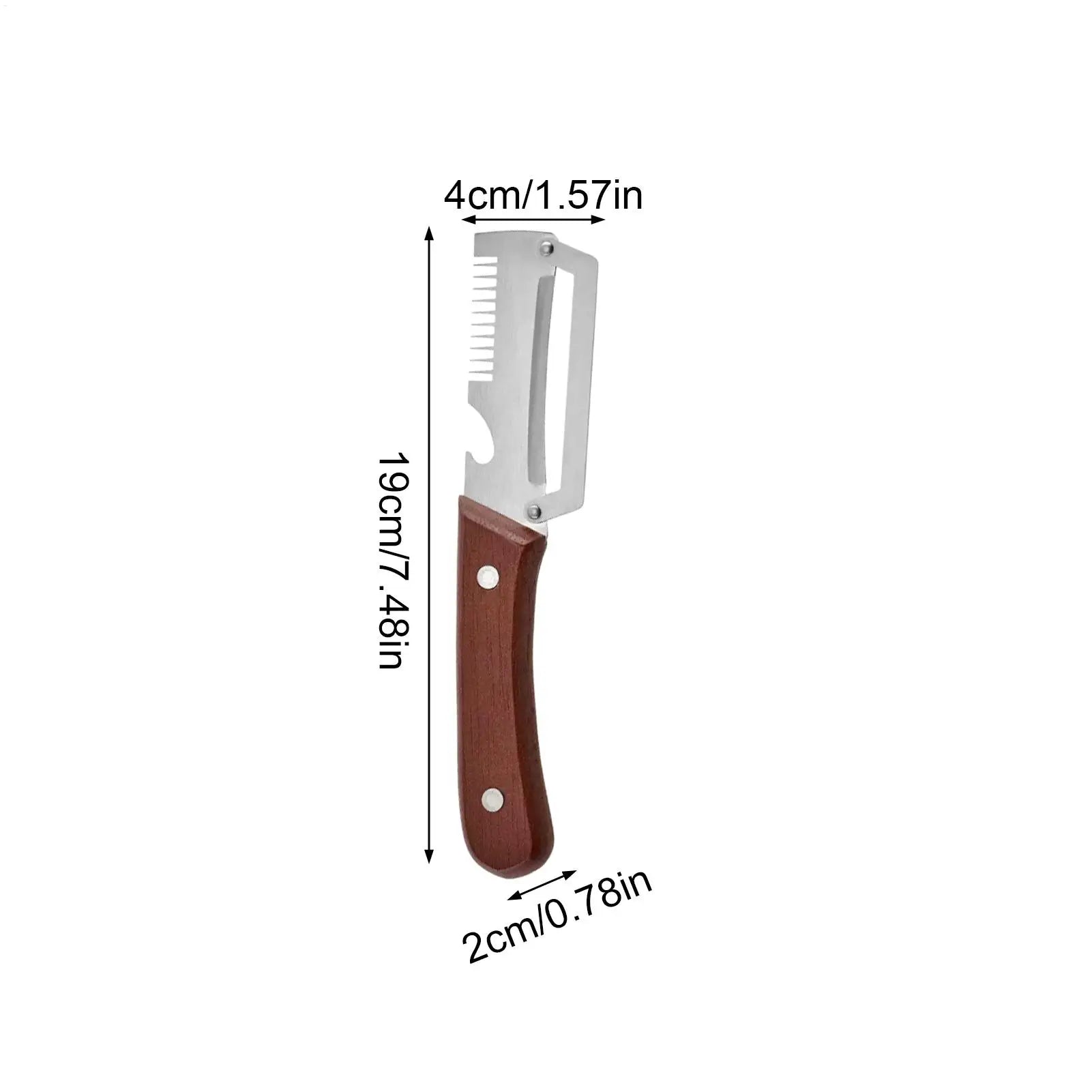 2pcs Stainless Steel Peeler With Wooden Handle Premium Vegetable Peeler Household Fruits Vegetables Scraping Tools Bottle Opener Zpaxo