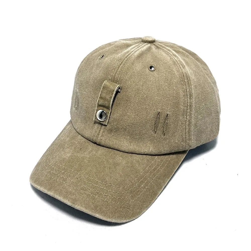 Fashiion Adjustable Sunglasses Baseball Cap Cotton Washed Sun Protection Sun Hats Solid Color Sunglasses Cap Men Zpaxo Khaki