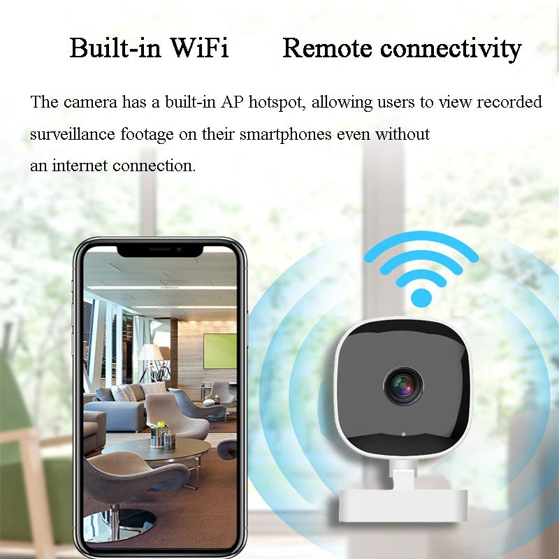 4K Mini Security Camera IP65 Waterproof Full Night Vision Motion