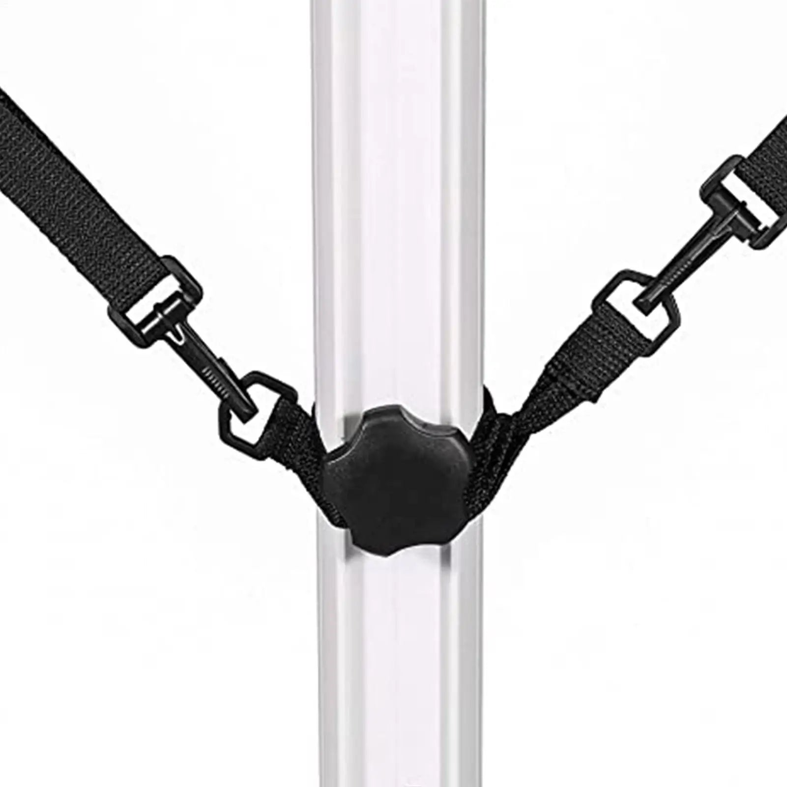 Patio Umbrella Tie Strap 5X Fixed Polyester Parasol Holder Metal Hook