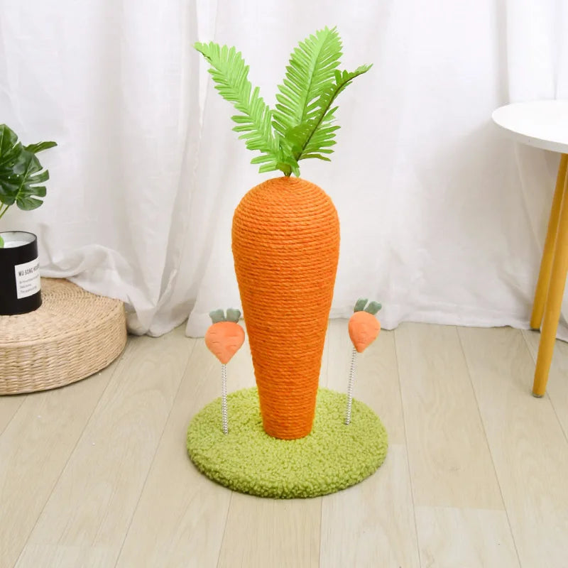 Cat Crawling Frame Cat Scratching Board Cat Scratching Pillar Cat Home Fun Toys Pets Cats Sisal Carrots Pet Supplies Zpaxo style B 26x26x29cm
