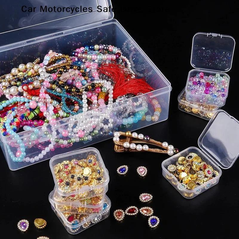 MStorage Organizer Box 12 14 15 24 Small Clear Plastic Bead Storage
