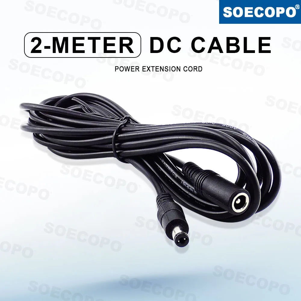 SOECOPO 2 Meter DC Cable Power Extension Cord Solar Panels Multiple