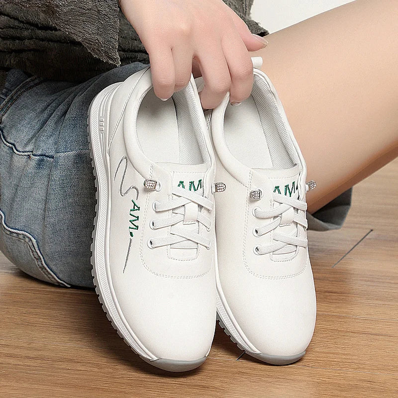 Mom Shoes Comfortable Not Tiredsports White Women Spring Autumn Zpaxo