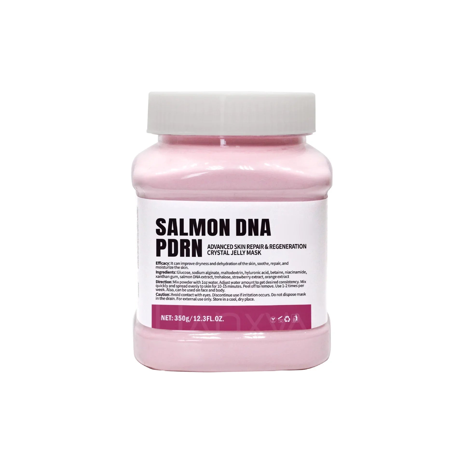 Salmon DNA PDRN Vitamin C Collagen Crystal Soft Mask Powder Rose Petal Hyaluronic Acid Face Mask DIY Plant Deep Hydrating Mask Zpaxo Salmon