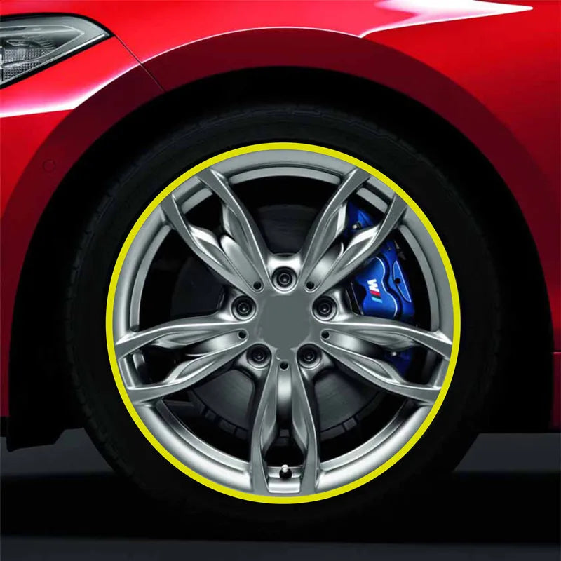 Motorcycle Wheel Hub Reflective Stickers – 16-Pack Rim Strips