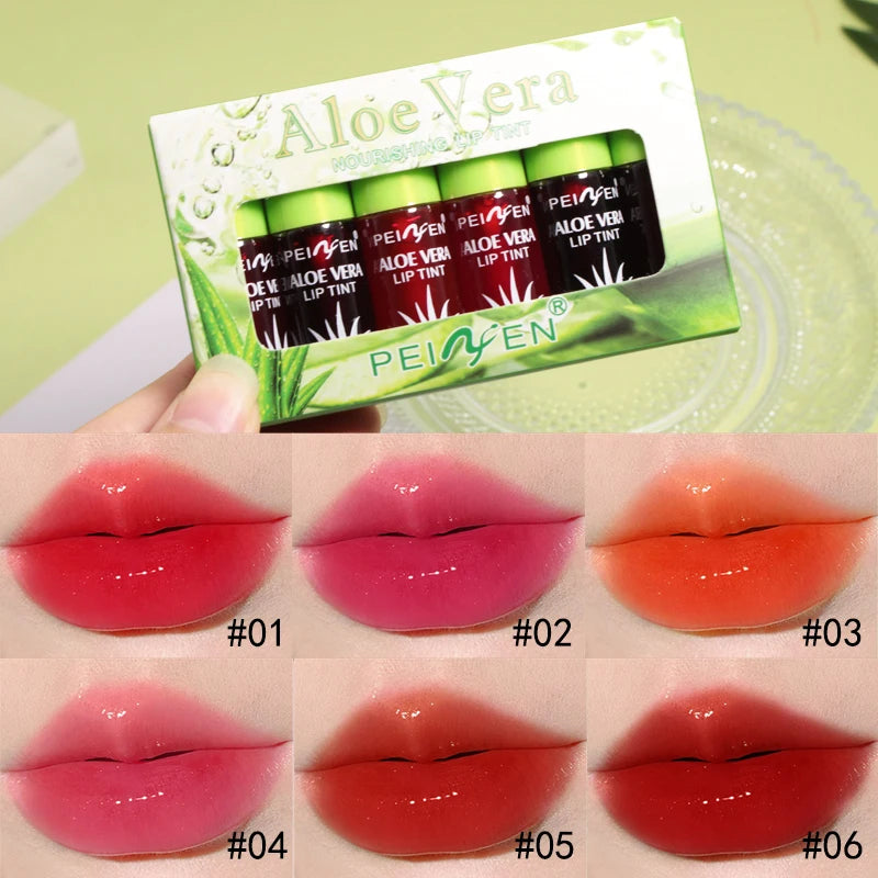 6-pack Moisturizing Lip Gloss Easy Apply Waterproof Rendering Natural