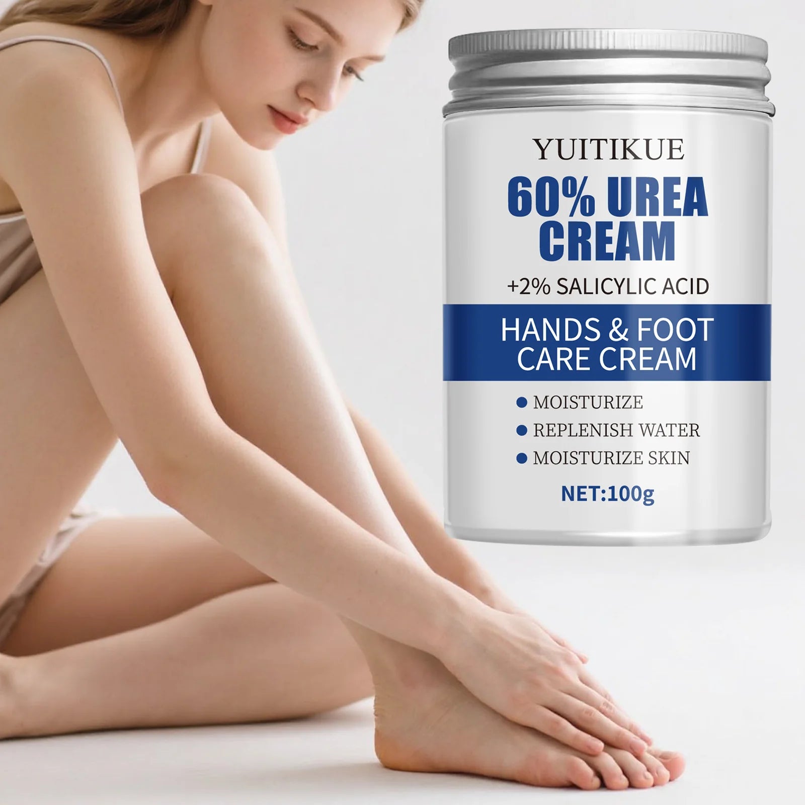 YUITIKUE 60% Urea Foot Cream – Cracked Heel Repair, 100g Foot Cream Zpaxo Default Title