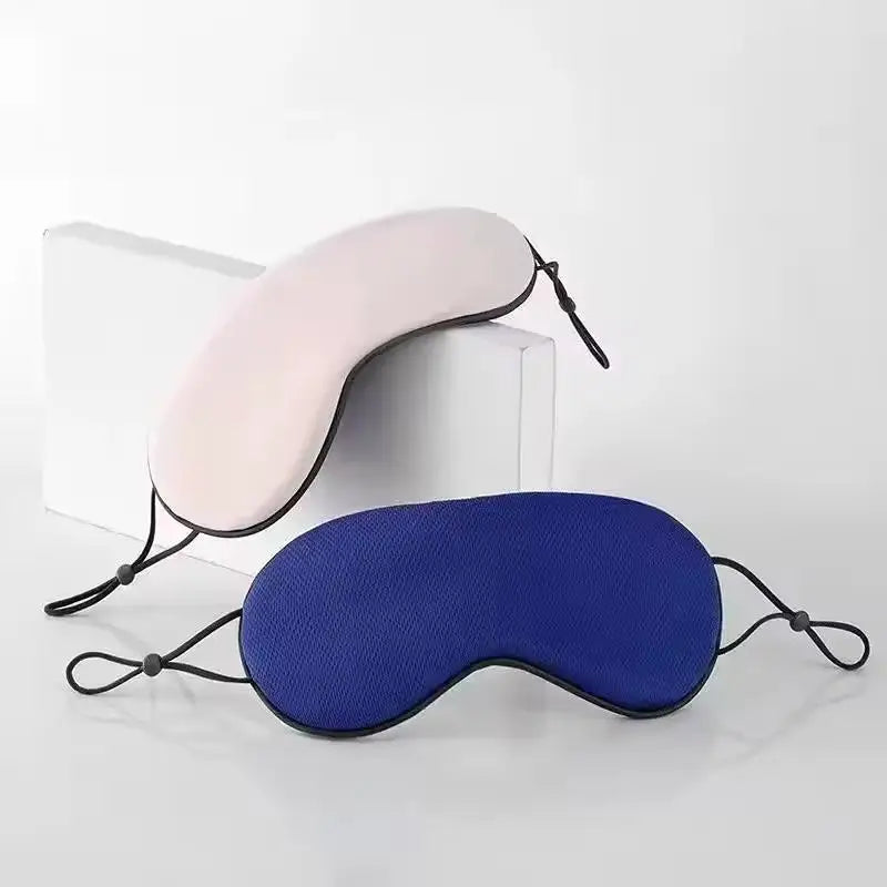 ▶Ice Silk Eye Mask Adjustable Warm Cool Dual Use Breathable Sleep Mask For Travel And Comfortable Light Blocking Zpaxo A5