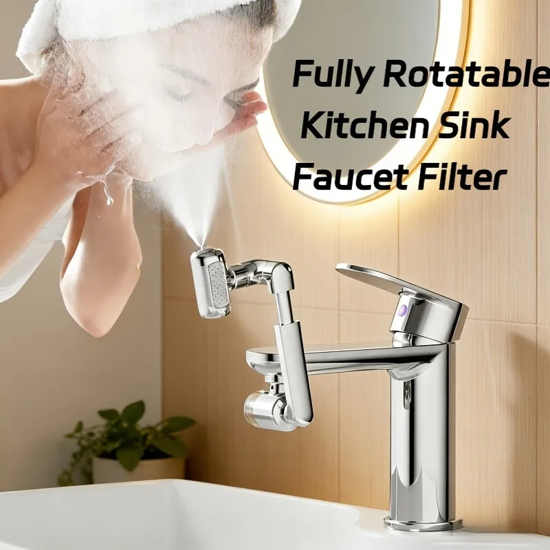 360 Rotating Kitchen Faucet Aerator Aluminum Alloy Water Saving Tap