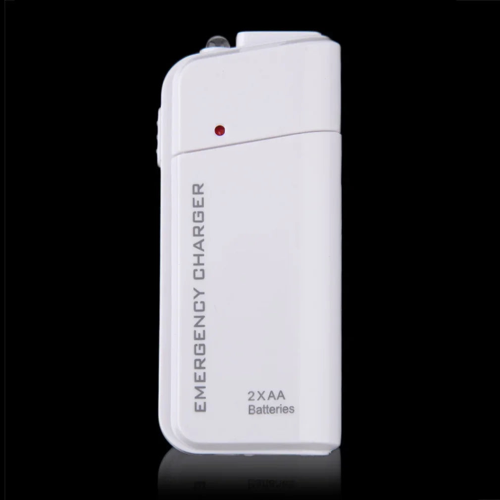 USB Emergency 2 AA Battery Extender Charger Power Bank Case Iphone
