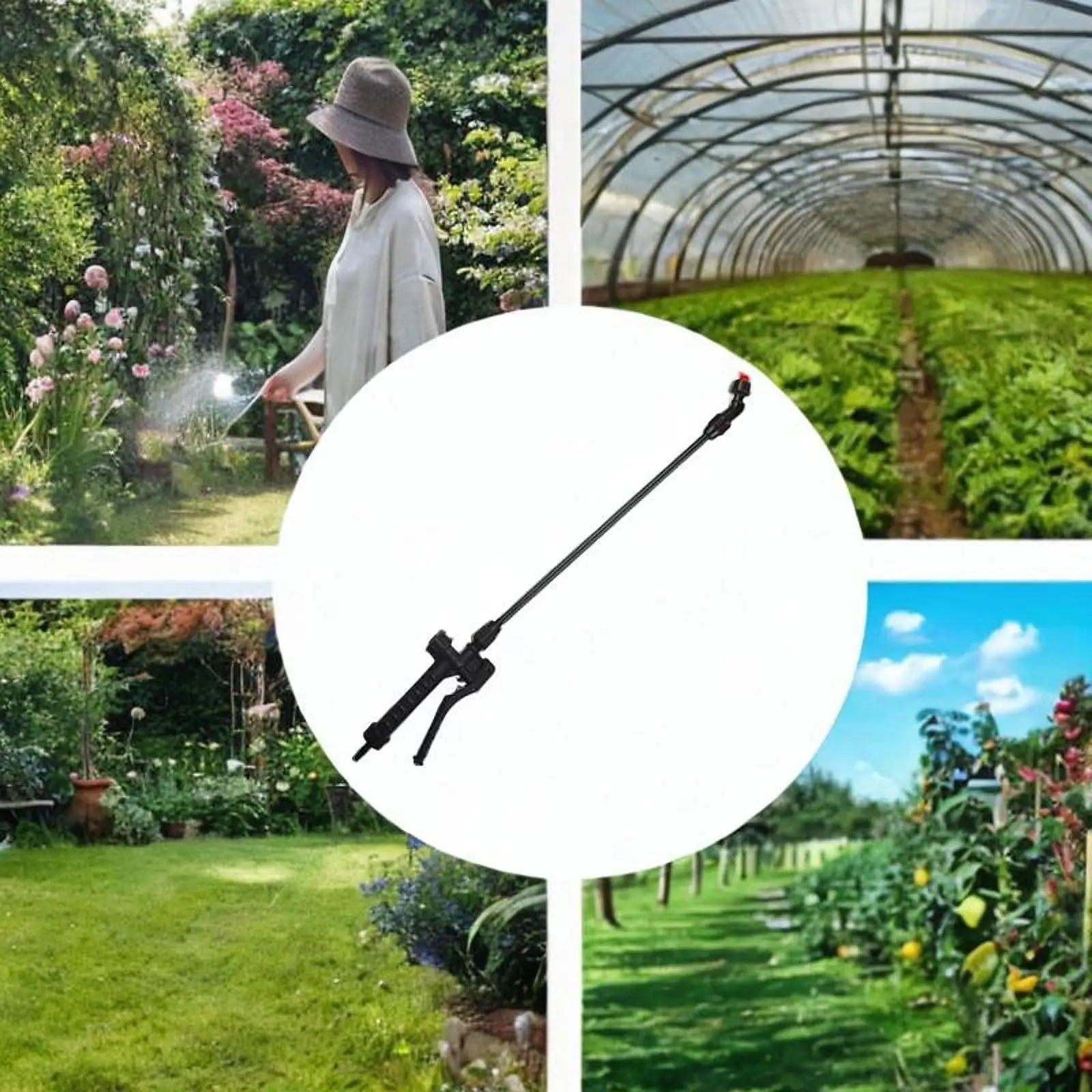 Manual Sprayer Wand Assembly Spray Rod Long Range Watering Spraying Wand for Lawn Car Washing Sprinkling Fruit Tree Farm Zpaxo