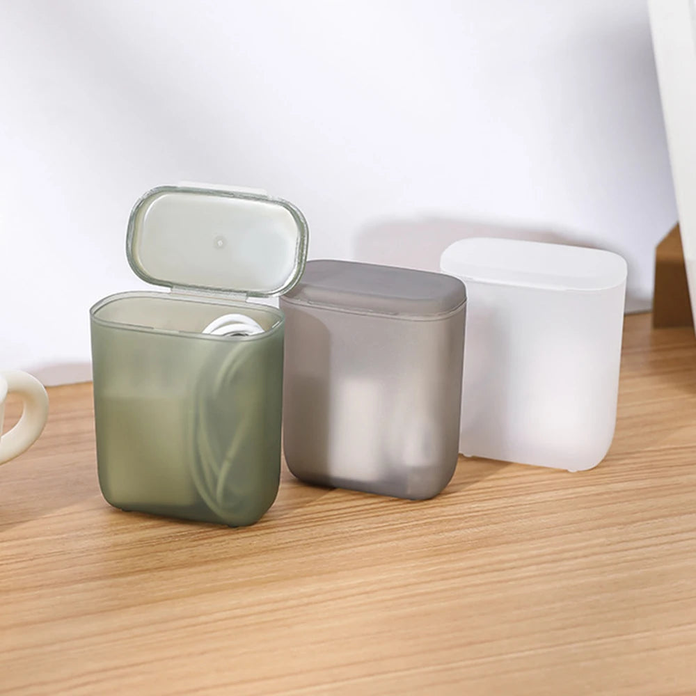 1pcs Mobile Data Cable Storage Box Headphone Charger Transparent Storage Box With Lid, Drawer Jewelry Organizer Box Organizer Zpaxo