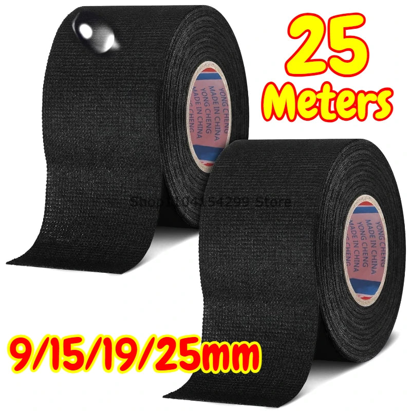 Car Cable Harness Wiring Fabric Loom Electrical Heat Tape Resistant Wiring Bundle Tape Coroplast Adhesive Automotive Cloth Tape Zpaxo